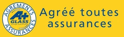 Agréé toutes assurances, réseau A+GLASS